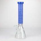 COBRA | 14" sandblasted geometric graphic 7 mm glass bong [YK08]
