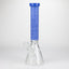 COBRA | 14" sandblasted geometric graphic 7 mm glass bong [YK08]