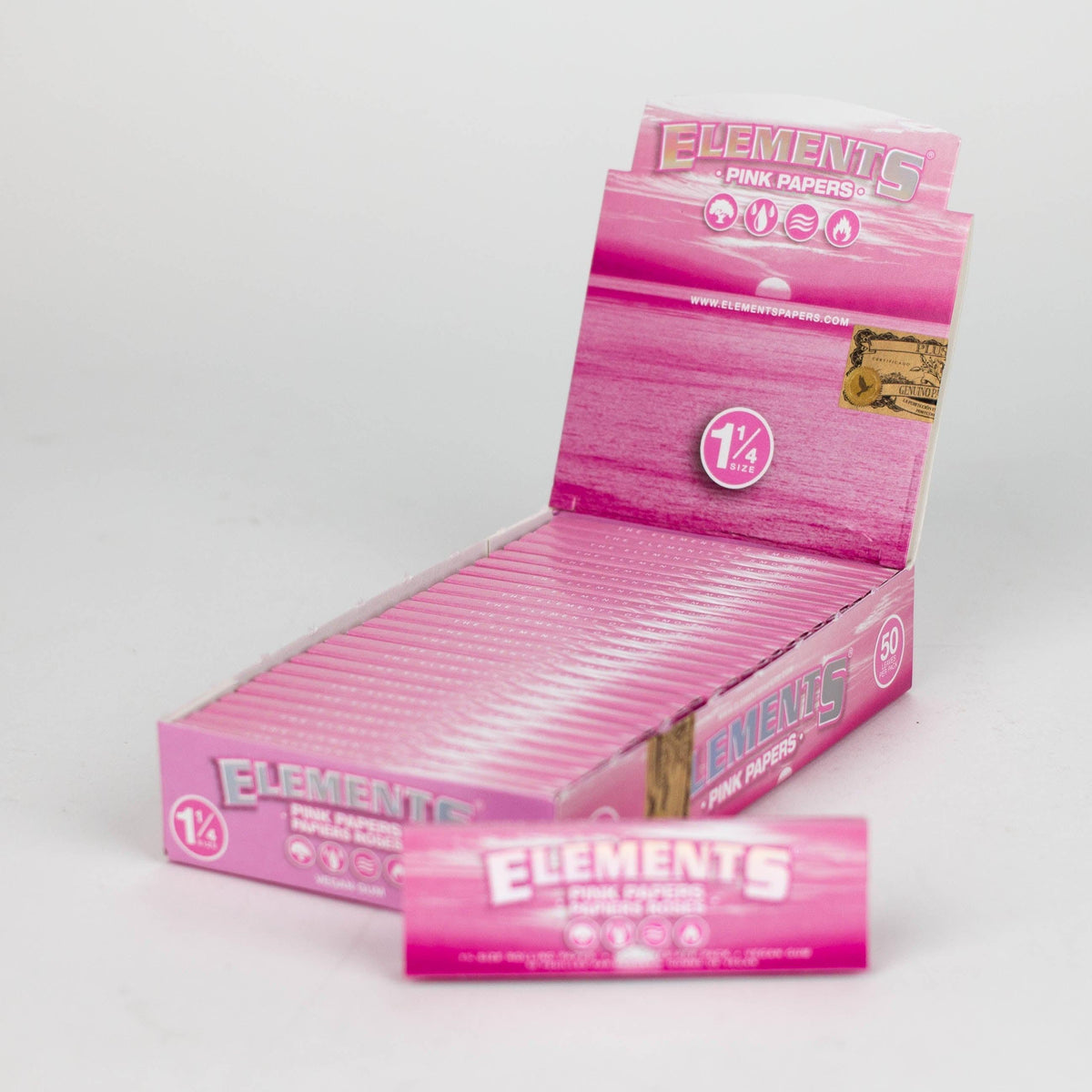 Elements Pink smoking Papers 1 1/4 Main image