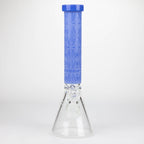 COBRA | 14" sandblasted geometric graphic 7 mm glass bong [YK08]