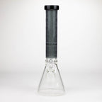 COBRA | 14" sandblasted geometric graphic 7 mm glass bong [YK06]