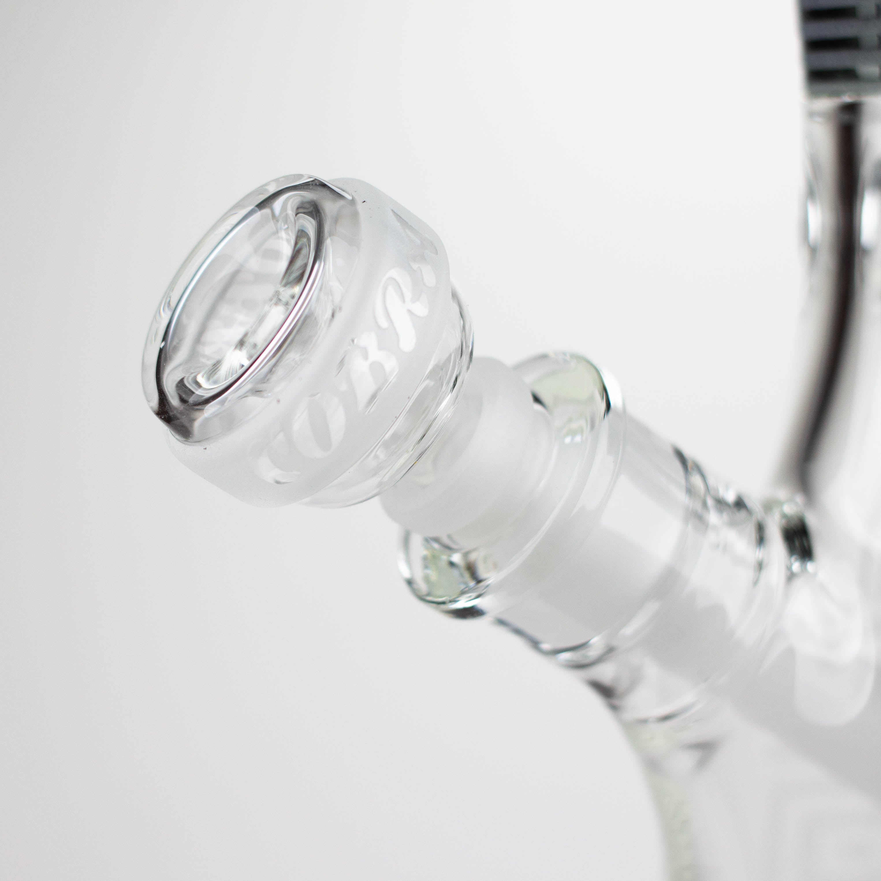 COBRA | 14" sandblasted geometric graphic 7 mm glass bong [YK06] Secondary image
