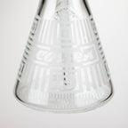COBRA | 14" sandblasted geometric graphic 7 mm glass bong [YK06]