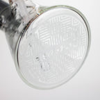 COBRA | 14" sandblasted geometric graphic 7 mm glass bong [YK06]