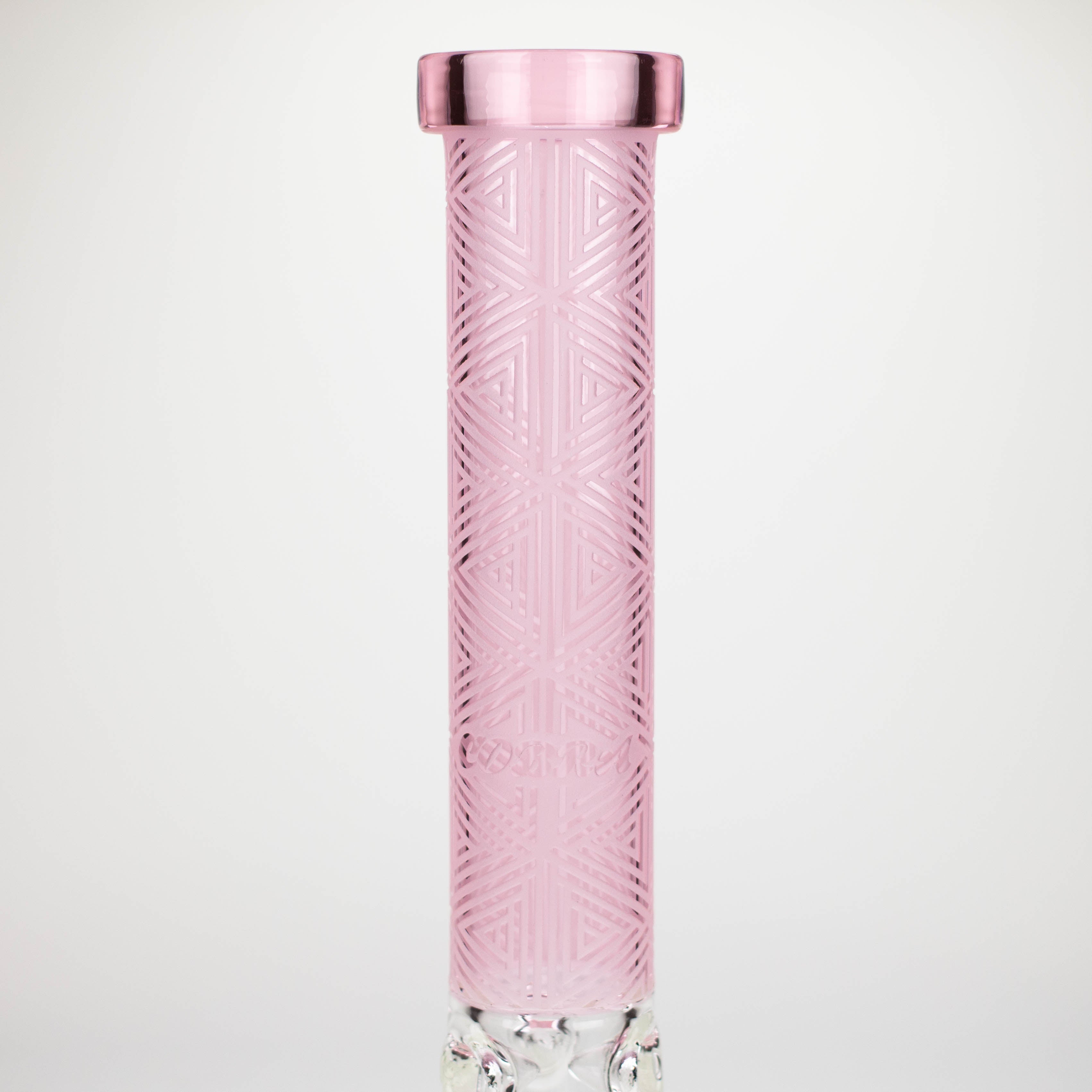 COBRA | 14" sandblasted geometric graphic 7 mm glass bong [YK05] Secondary image
