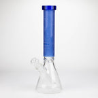 COBRA | 14" sandblasted geometric graphic 7 mm glass bong [YK05]