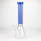 COBRA | 14" sandblasted geometric graphic 7 mm glass bong [YK05]