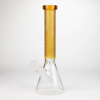 COBRA | 14" sandblasted geometric graphic 7 mm glass bong [YK05]