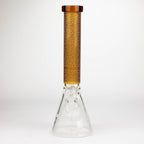 COBRA | 14" sandblasted geometric graphic 7 mm glass bong [YY04]