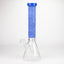COBRA | 14" sandblasted geometric graphic 7 mm glass bong [YY03]