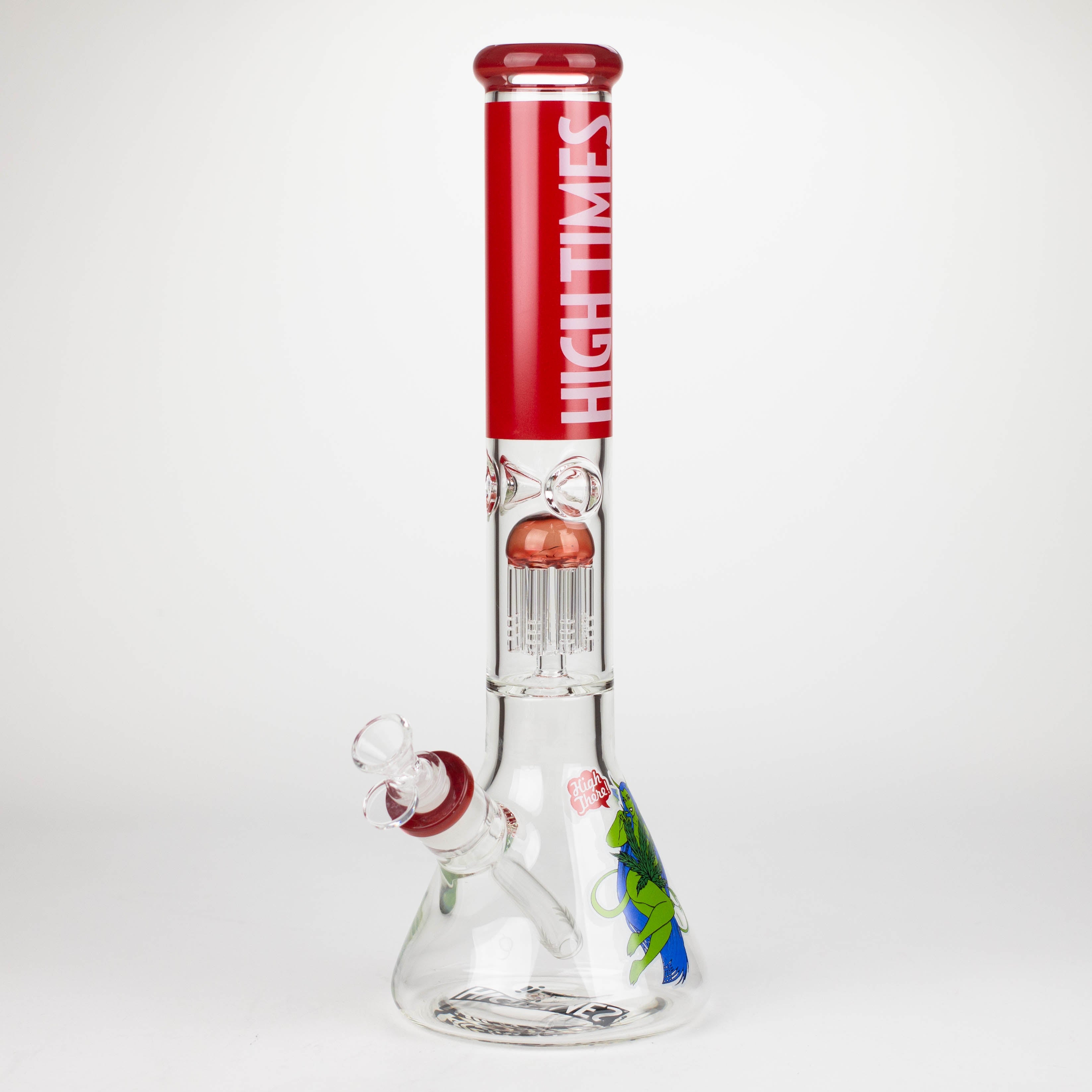 Infyniti | High Times 16" 7 mm classic beaker water bong with tree arm percolator [HIT1020GP] Main image