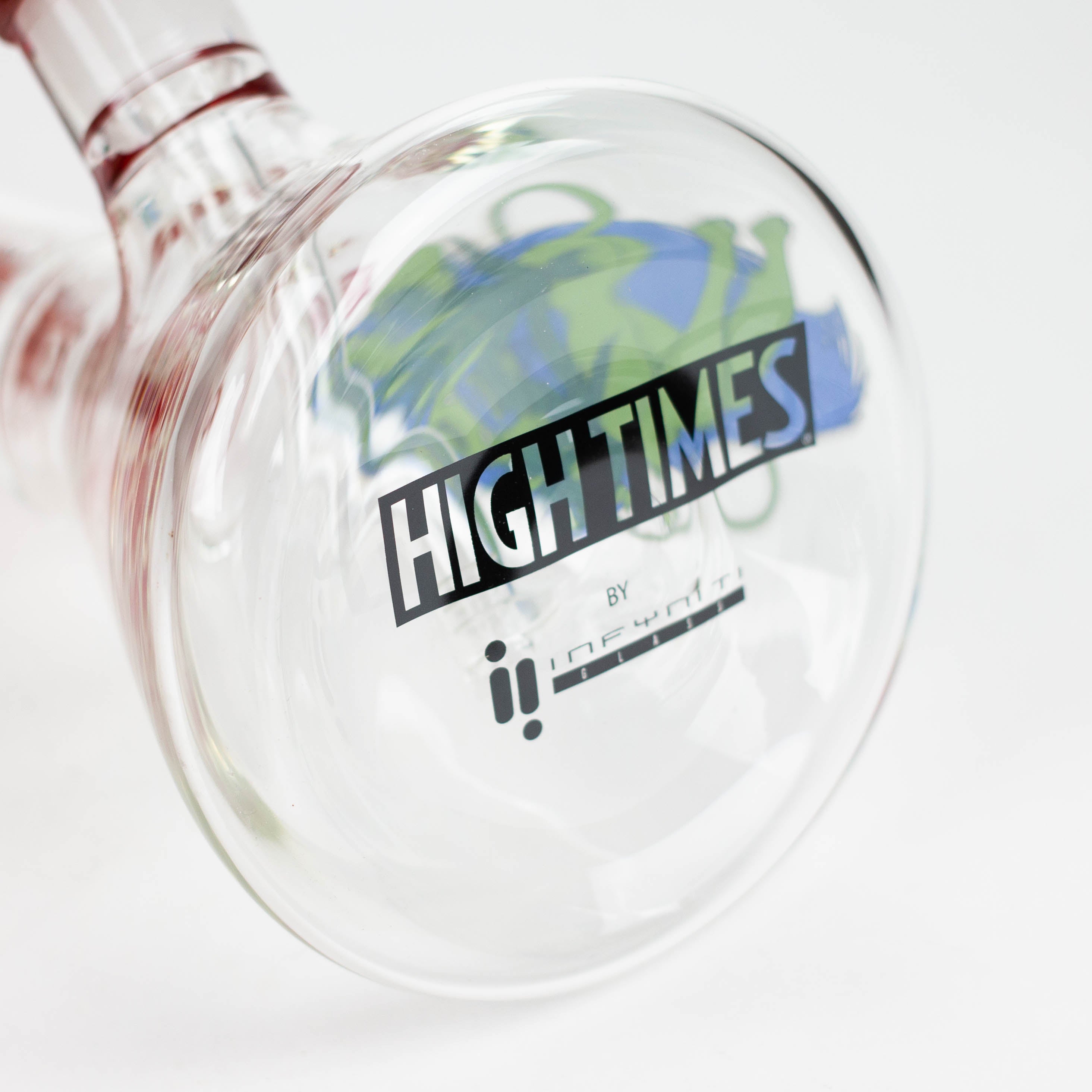 Infyniti | High Times 16" 7 mm classic beaker water bong with tree arm percolator [HIT1020GP] Secondary image