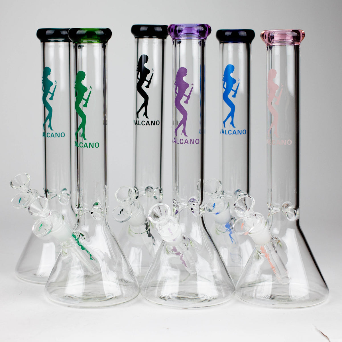 VALCANO | 12" beaker glass water bong [GB16710] Main image