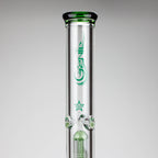 GENIE | 24" 9mm Triple Percolator Beaker Glass Bong [GB1907]