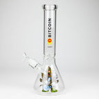 diamond | 14" Crypto Beaker Glass water Bong