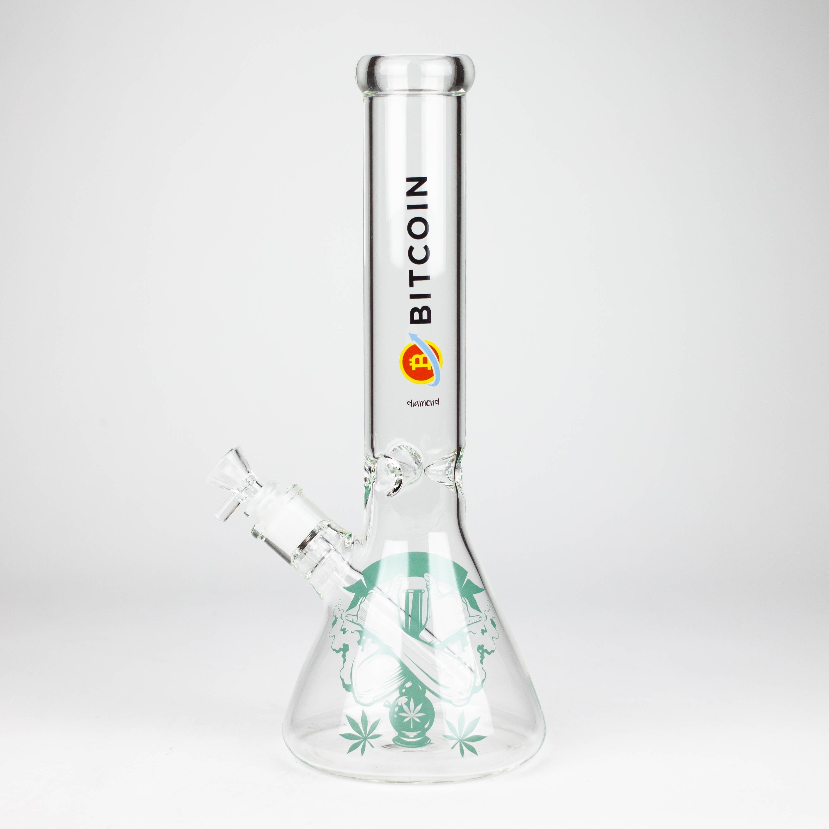 diamond | 14" Crypto Beaker Glass water Bong Secondary image