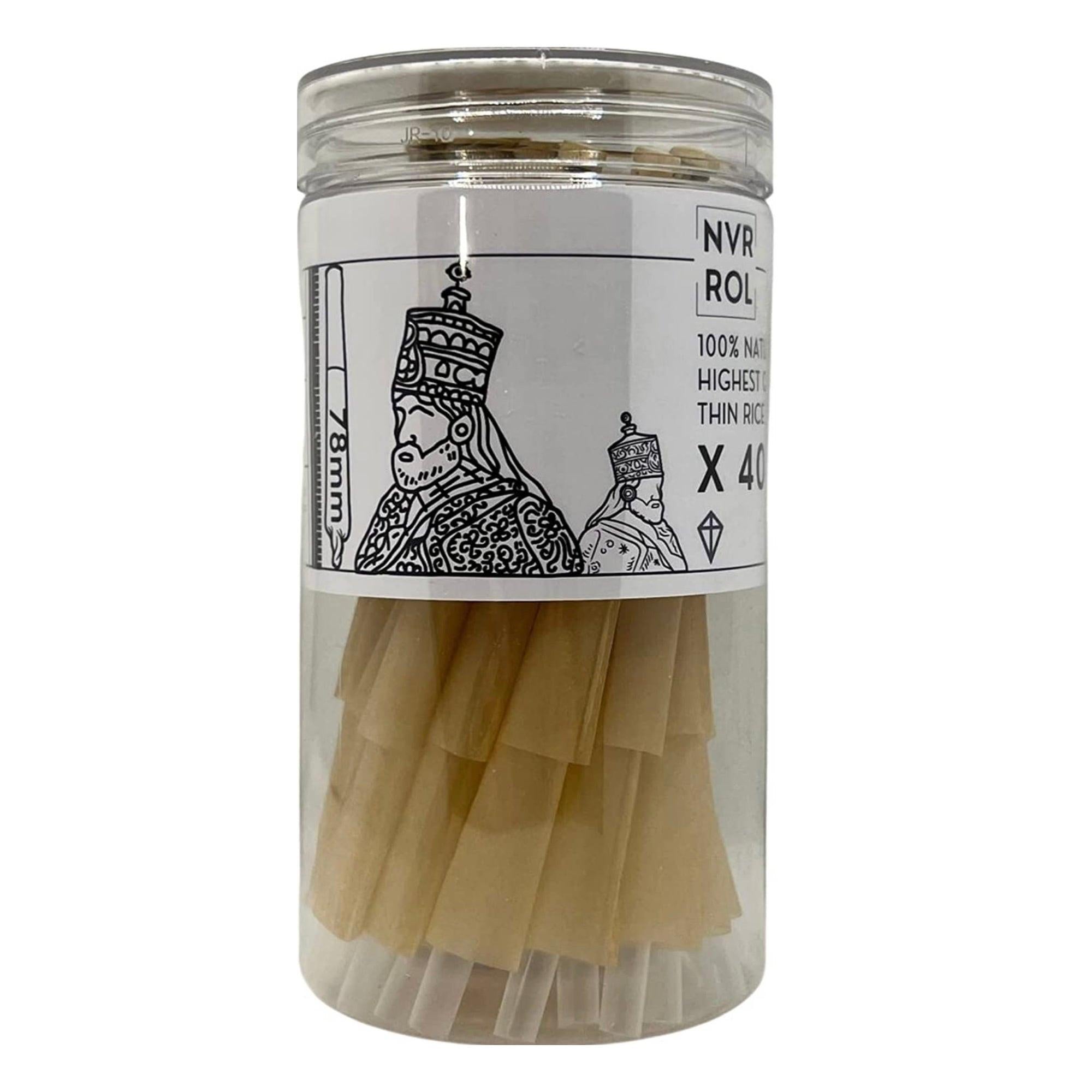 Kiteman | Unbleached Natural Rice Paper Cone -Medium Size -X40 Cones Main image