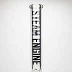 Steam Engine™ | 18 Inch 9mm glass bong with stickers by golden crown