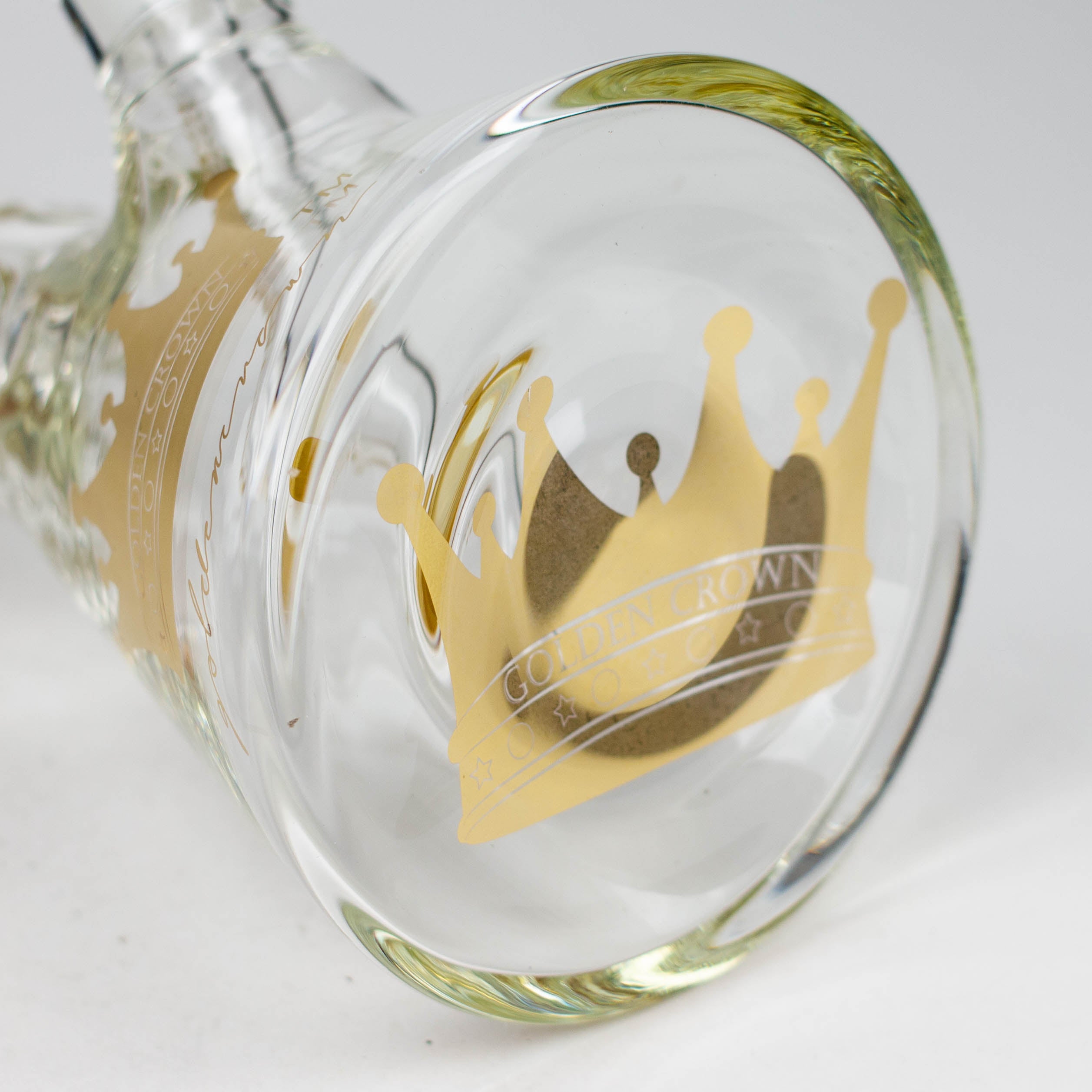 Golden Crown™ | 14 Inch 9mm glass bong with Signature and 24K Gold Emblem Secondary image