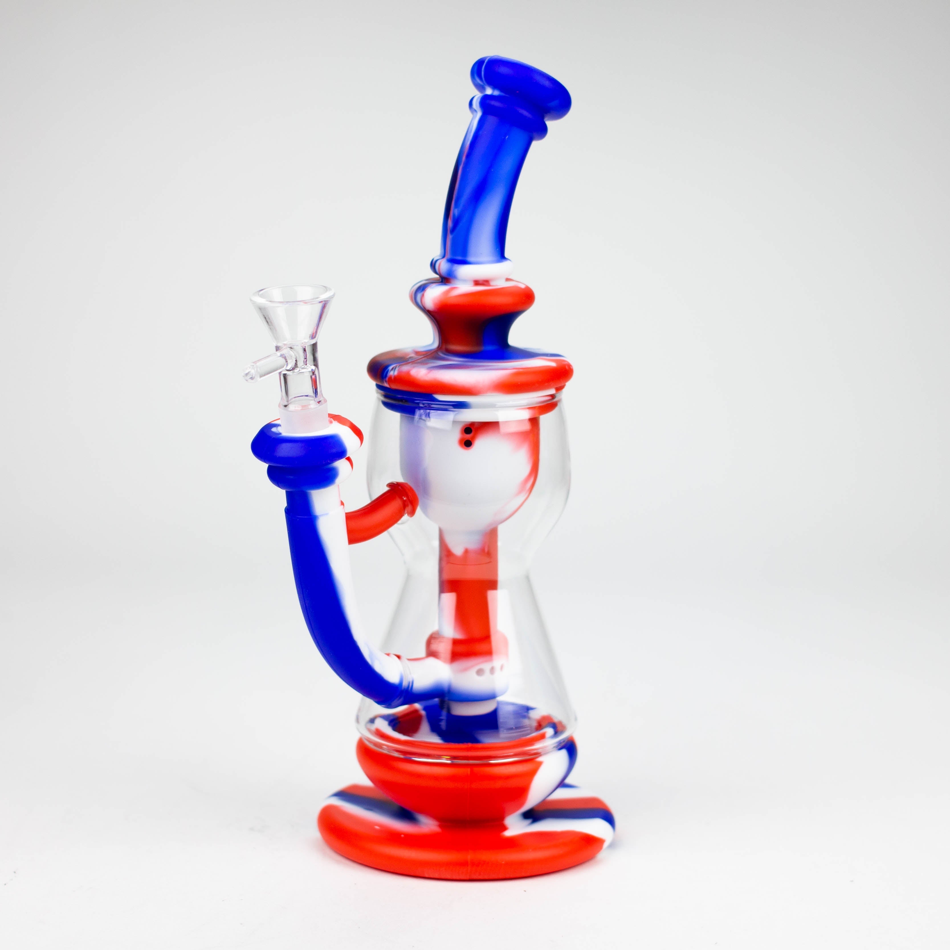 9.8" Silicone+Glass bong-Assorted [007B] Secondary image