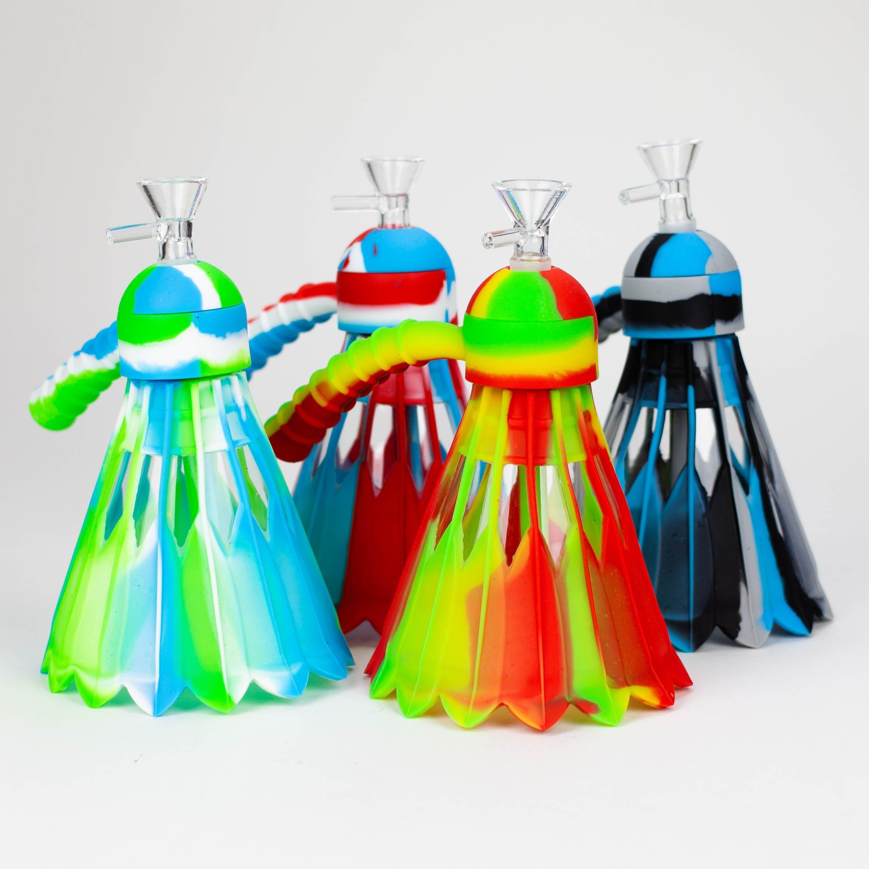 12" Silicone Badminton Birdie Water Pipe-Assorted [H142] Main image