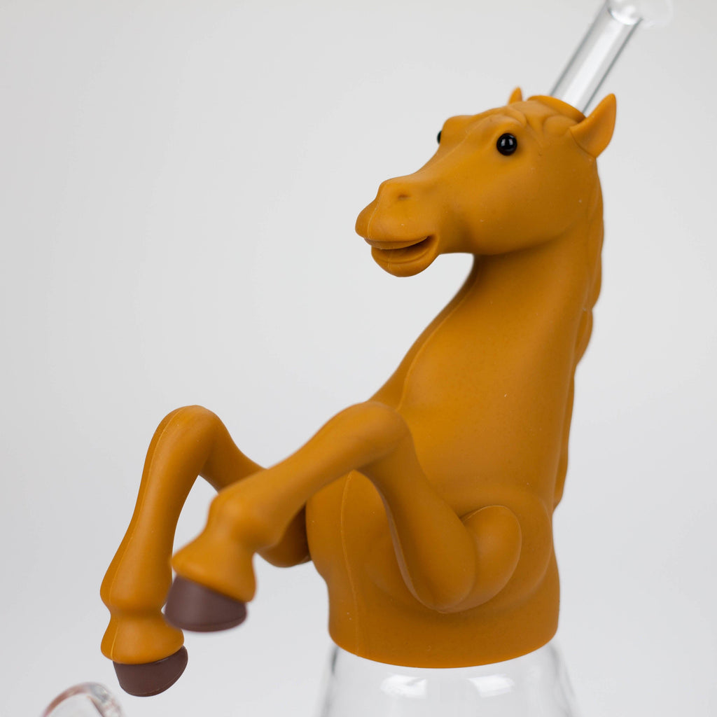 10.5" Wild horse glass water pipe-Assorted [H372]