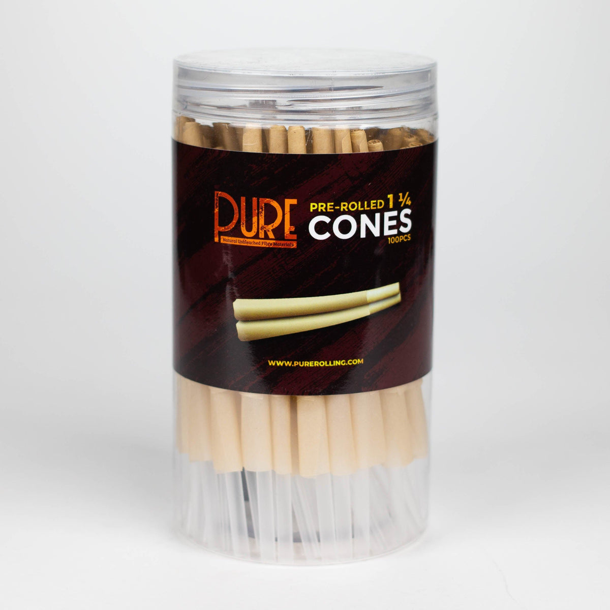 PURE | 1-1/4" Pre-Rolled Cones Pack of 100 Main image