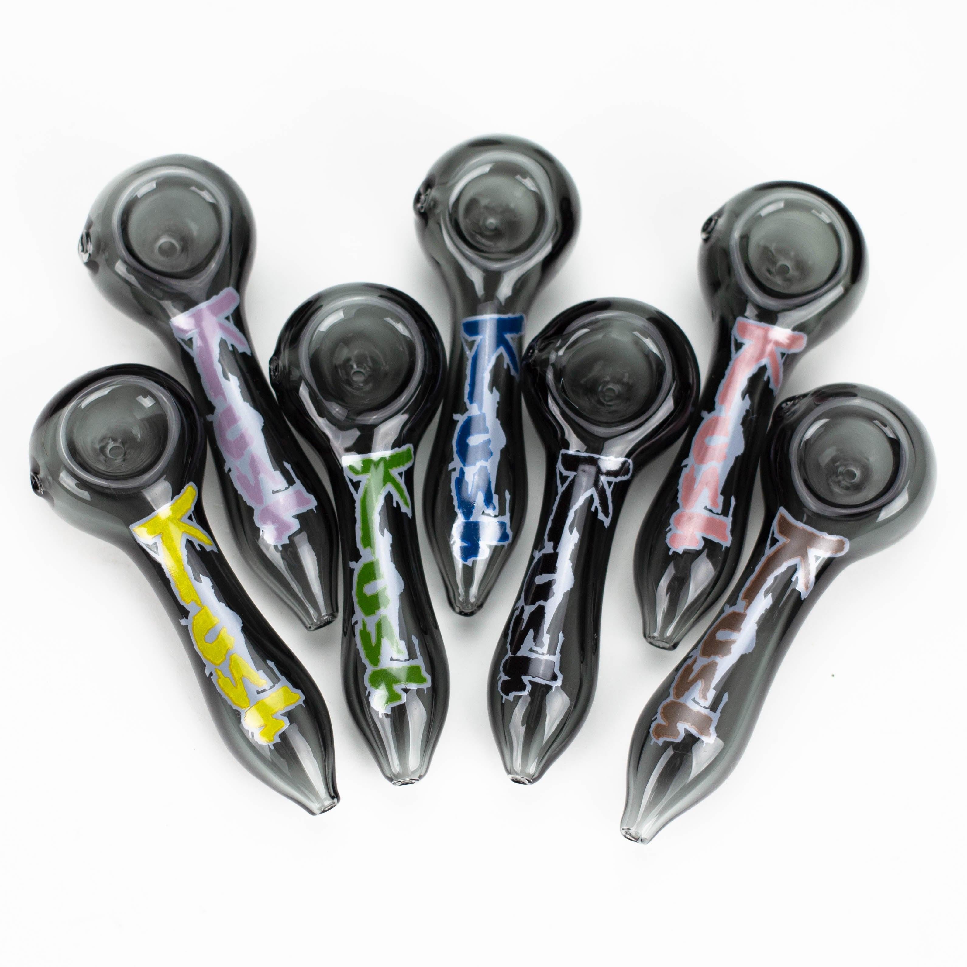 Kush | 4.5" durable thick wall glass pipe [H26] Main image
