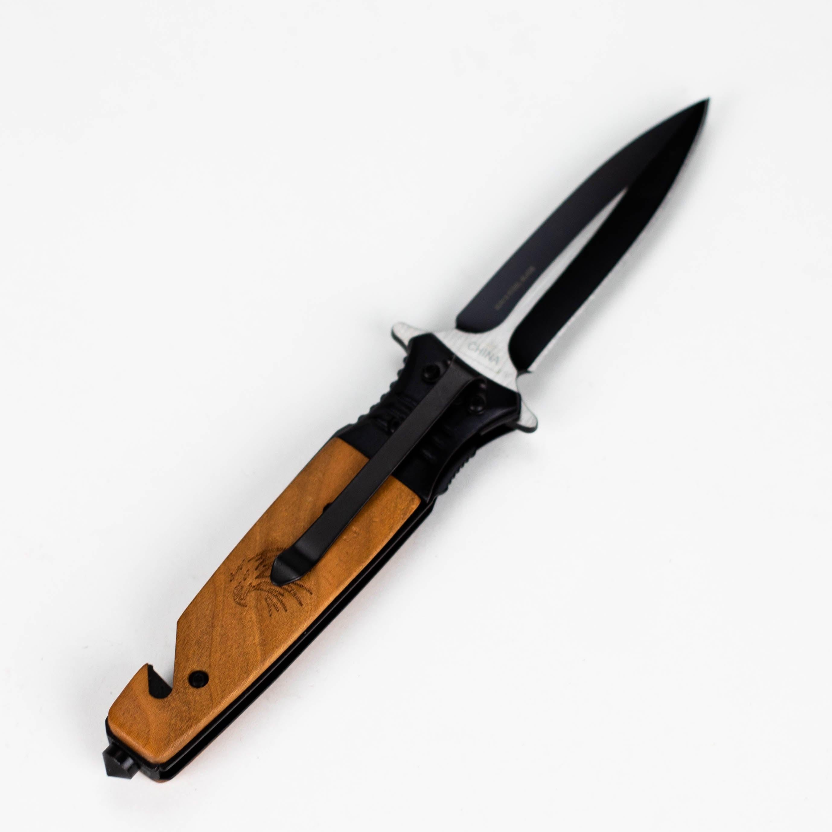 Outdoor rescue hunting knife w/ Belt Clip [PK-846EA] Secondary image