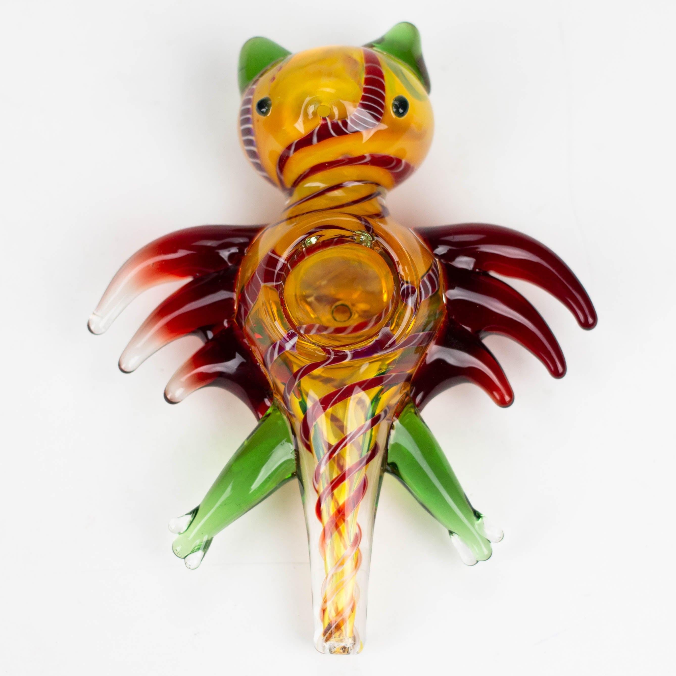 4-3/4" Bat Insideout Glass Smoking Pipe [PIP971] Main image