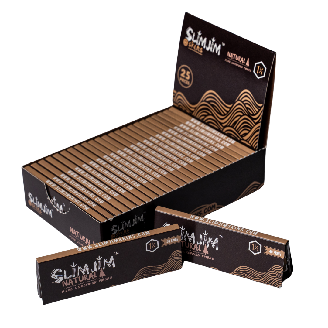 Slimjim - Natural 1 1/4th Skins Box of 25