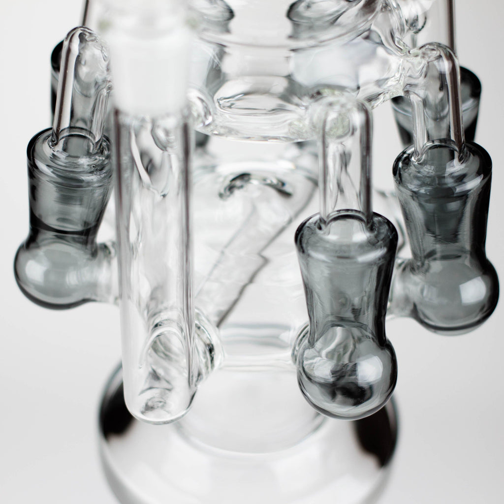 13" Multi chamber glass bong with inline difuser