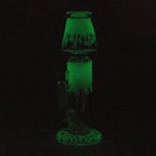 8" Glow in Dark Lamp glass water bong
