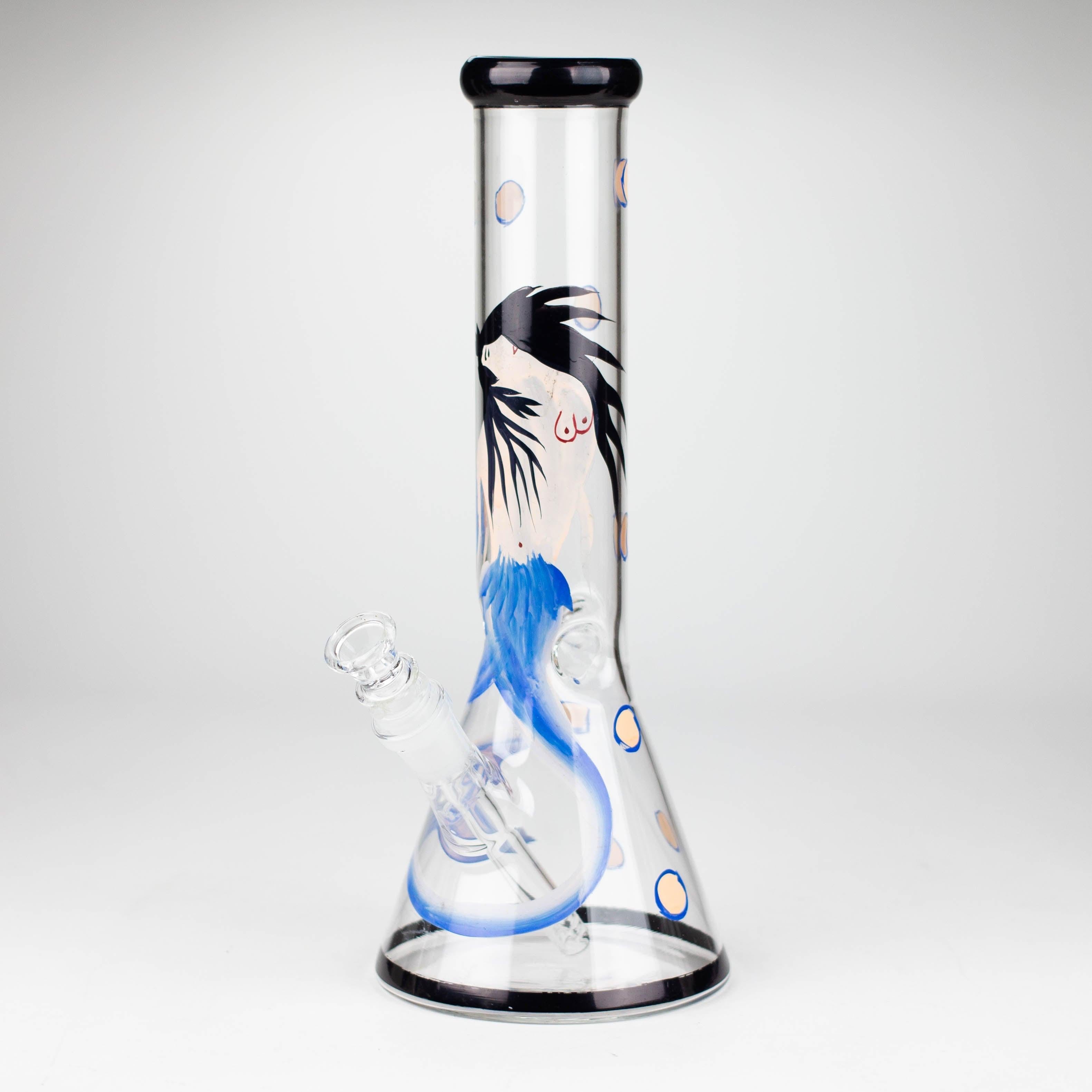 12" MERMAID BEAKER GLASS BONG Main image