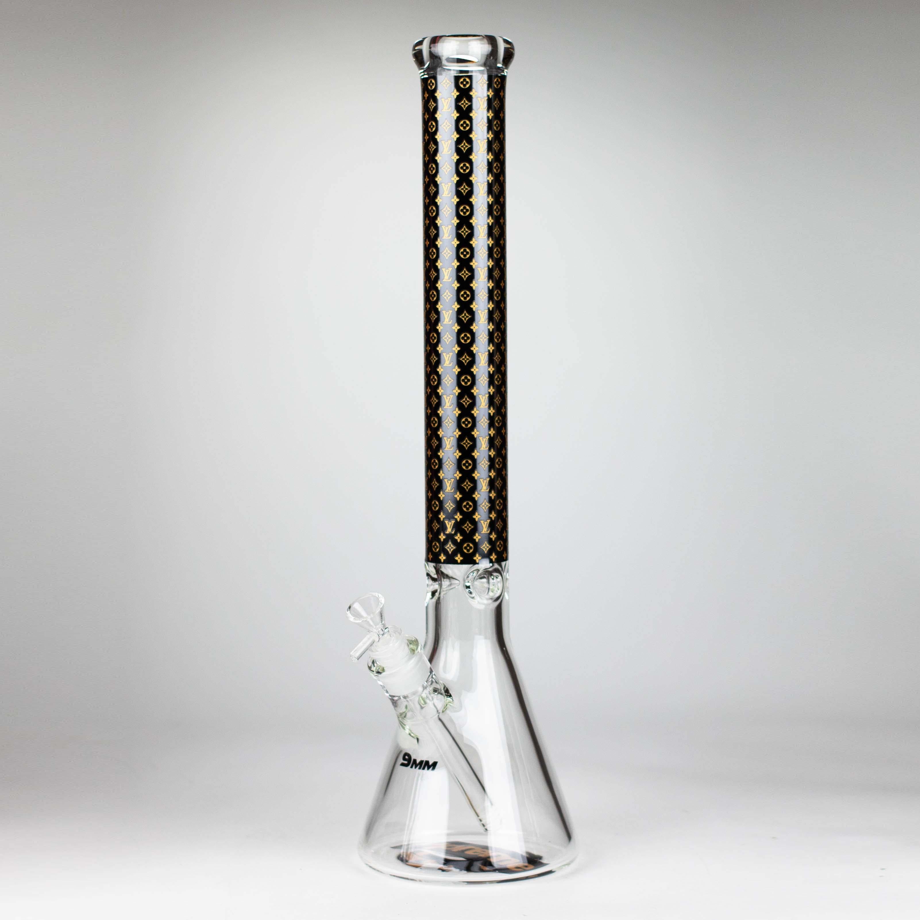 20" Luxury Pattern 9mm glass bong [PIP872]