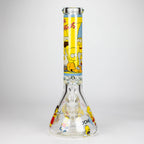 14" Yellow Family Cartoon 9 mm glass bongs [PIP789]