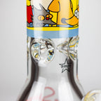 14" Yellow Family Cartoon 9 mm glass bongs [PIP789]