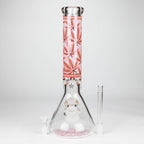 14" Hemp Weed 9mm glass bong [PIP845]
