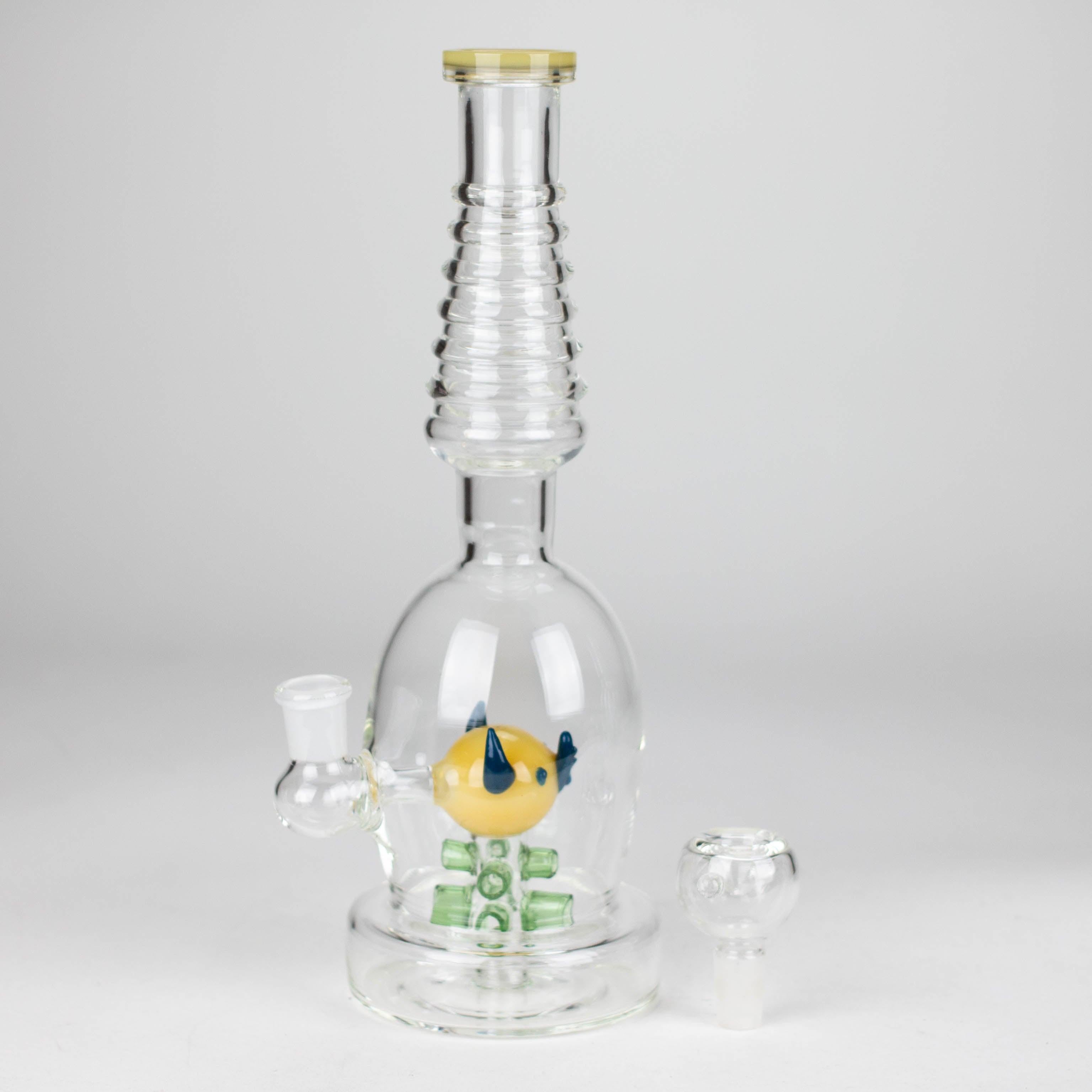 12" Fancy glass water bong