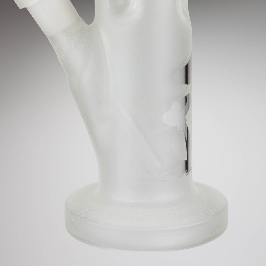 12" GLOW IN DARK STRAIGHT TUBE BONG WITH ICE CATCHER