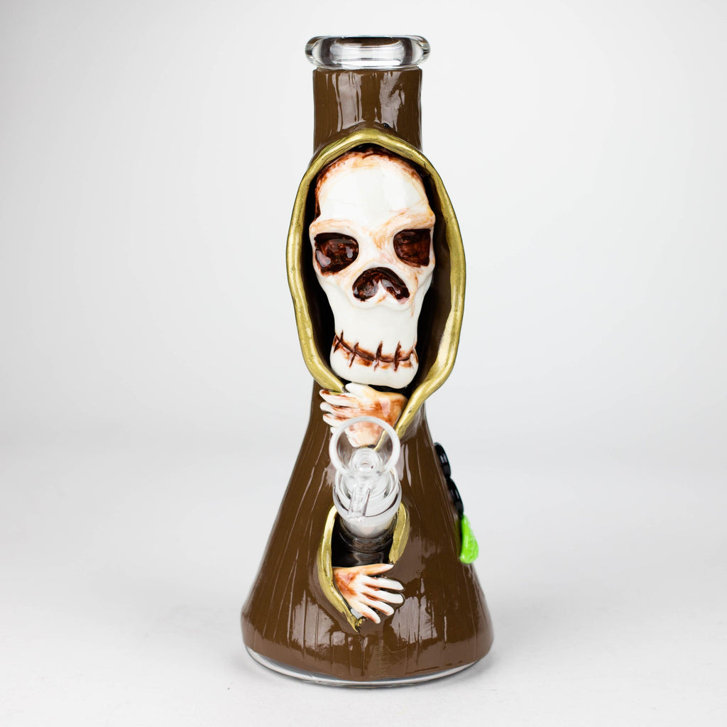 10" Resin 3D artwork Skull glass beaker [DY404]