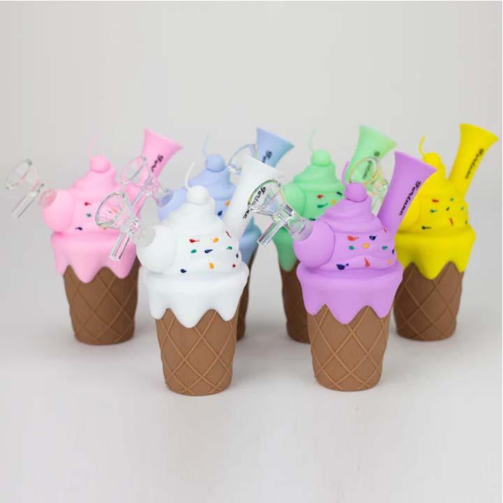 Fortune | 5.5" Silicone Ice Cream Water Pipe-Assorted Color Main image