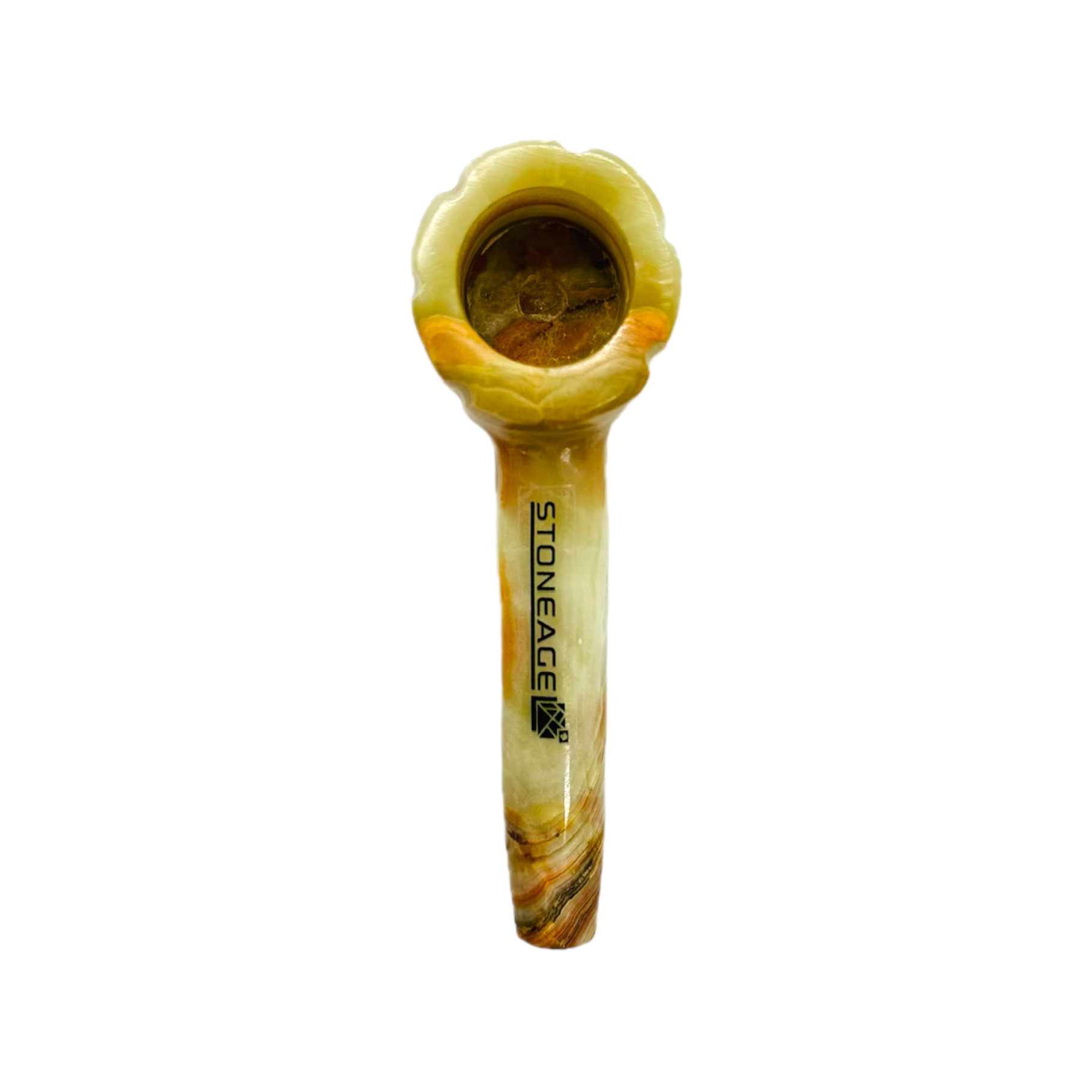 StoneAge | 4" Handmade Tobacco Smoking Pipe – Model: Bowl Design, Includes Gift Box