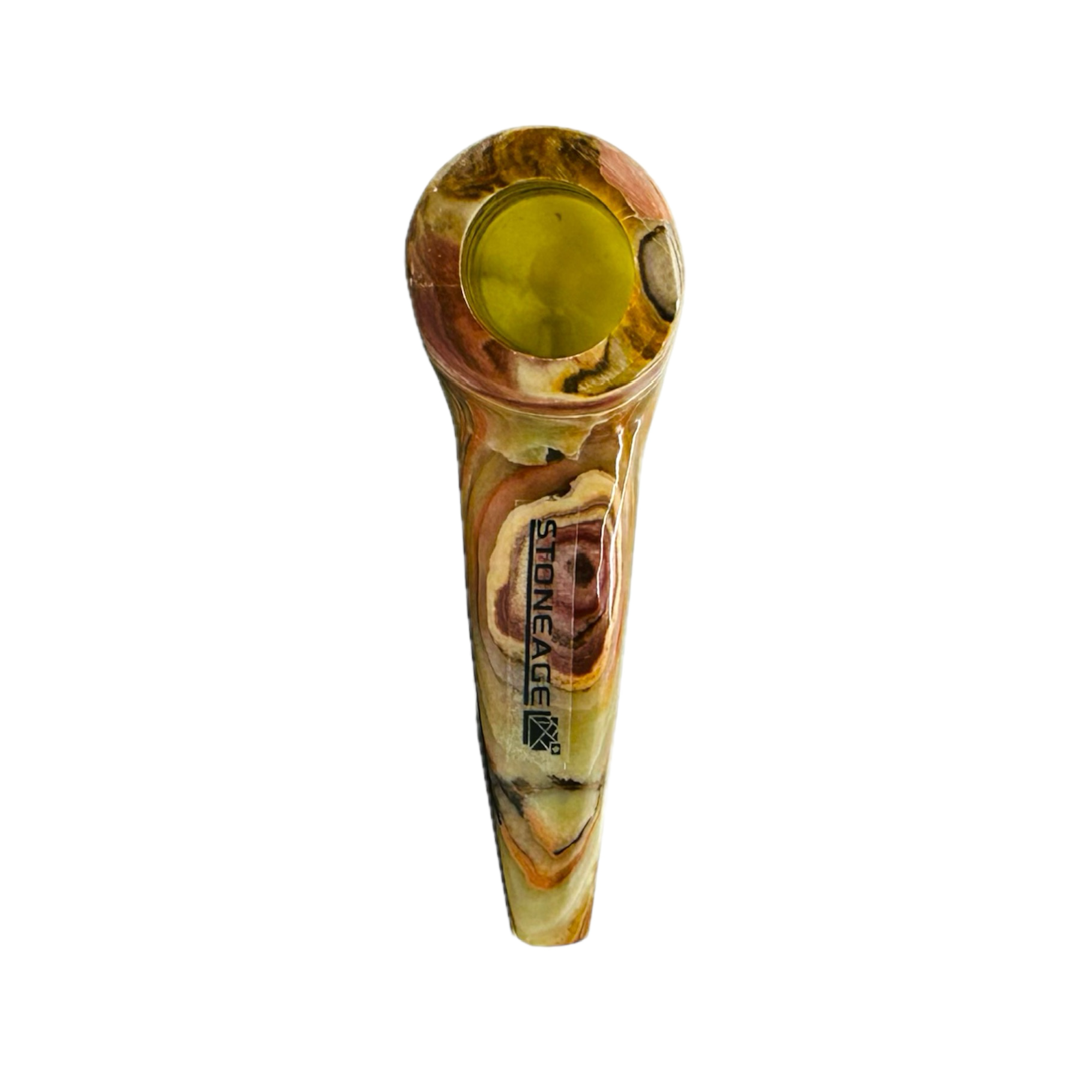 StoneAge | 4" Handmade Tobacco Smoking Pipe – Model: Curve, Includes Gift Box Secondary image