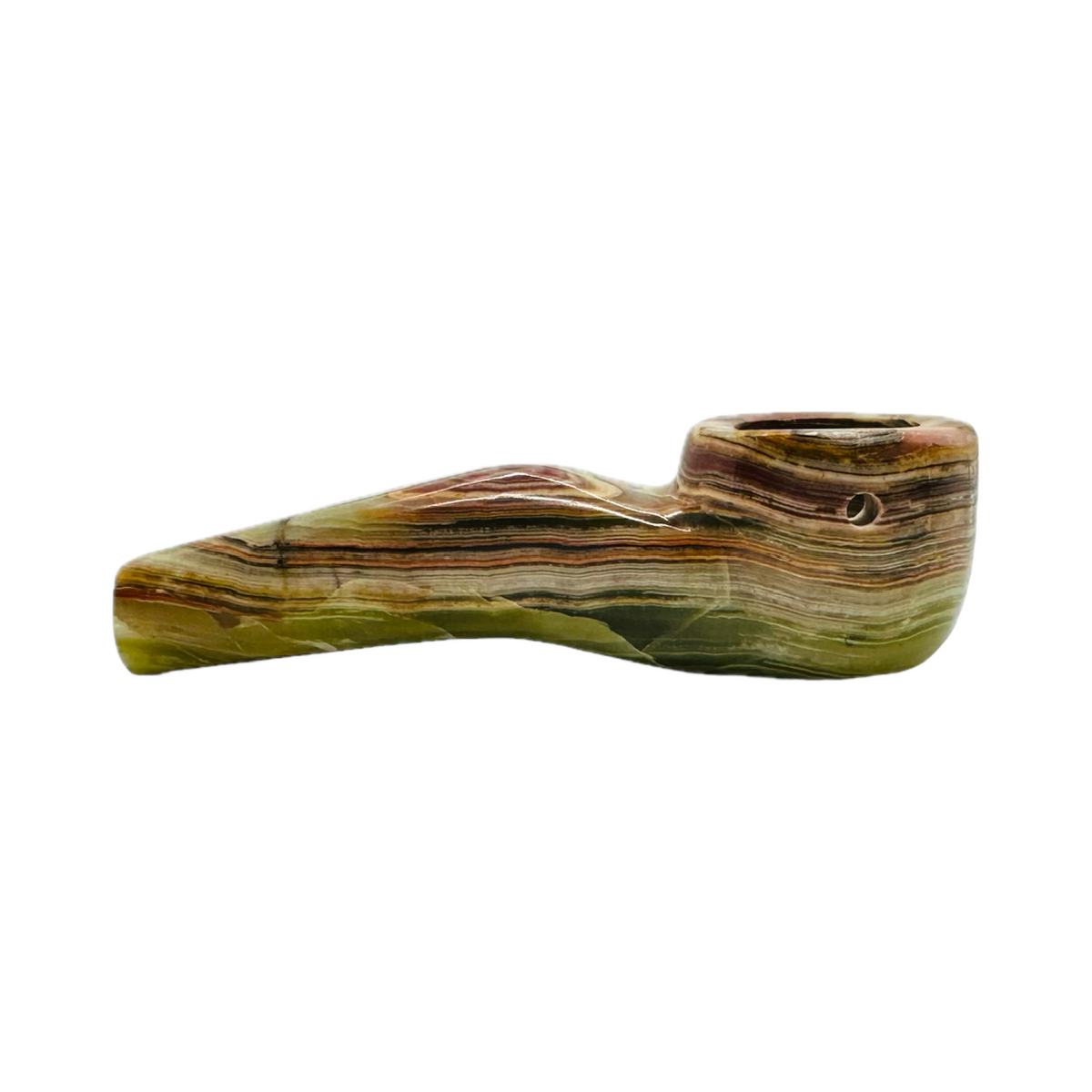 StoneAge | 4" Handmade Tobacco Smoking Pipe – Model: Curve, Includes Gift Box