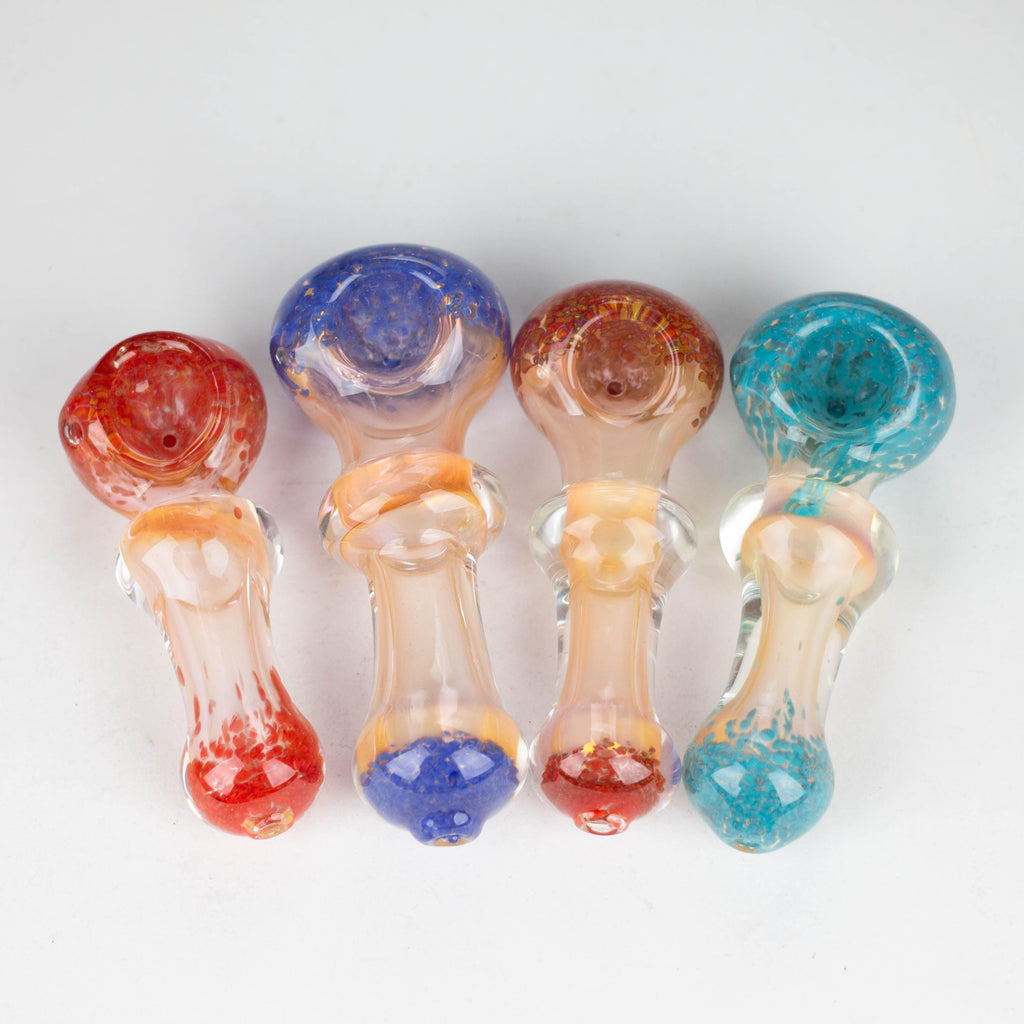 5” Gold Fumed Hand Pipe Pack of 2 [BZS-0092]