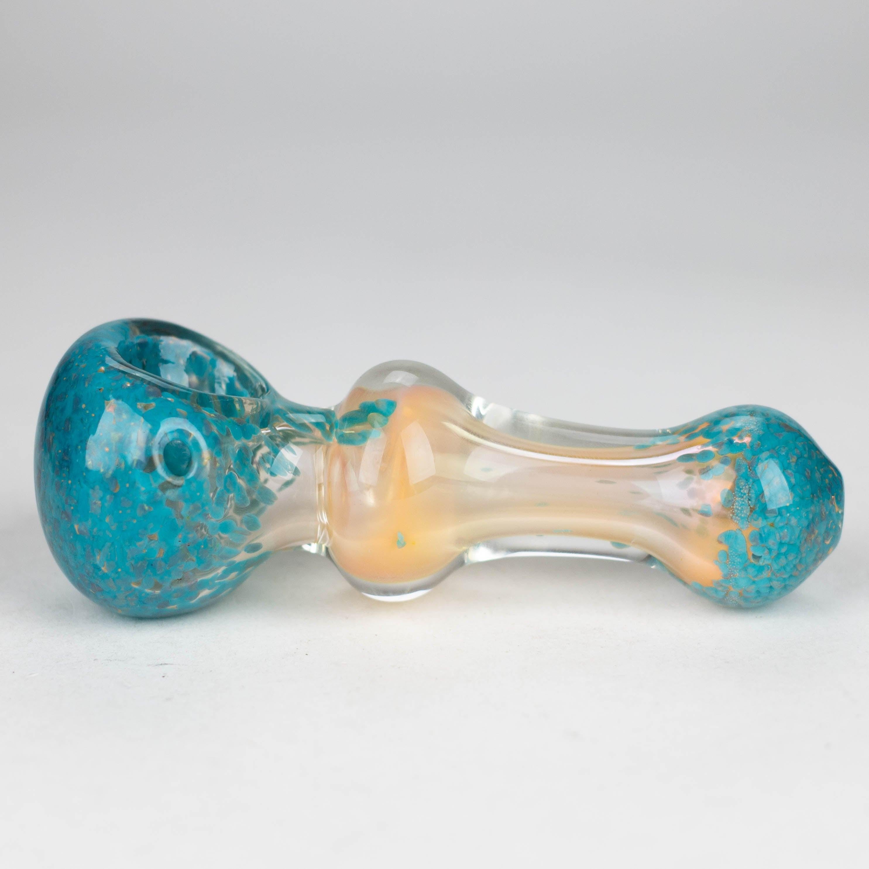 5” Gold Fumed Hand Pipe Pack of 2 [BZS-0092]