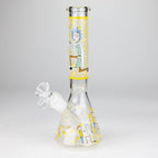 9"  Glow In The Dark 4mm glass bong [S60]
