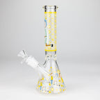 9"  Glow In The Dark 4mm glass bong [S60]