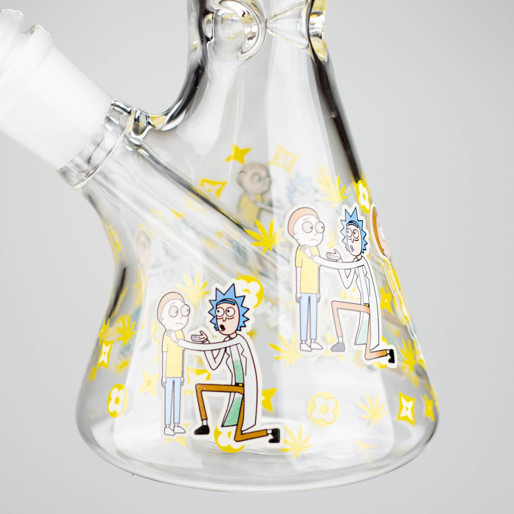 9"  Glow In The Dark 4mm glass bong [S60]